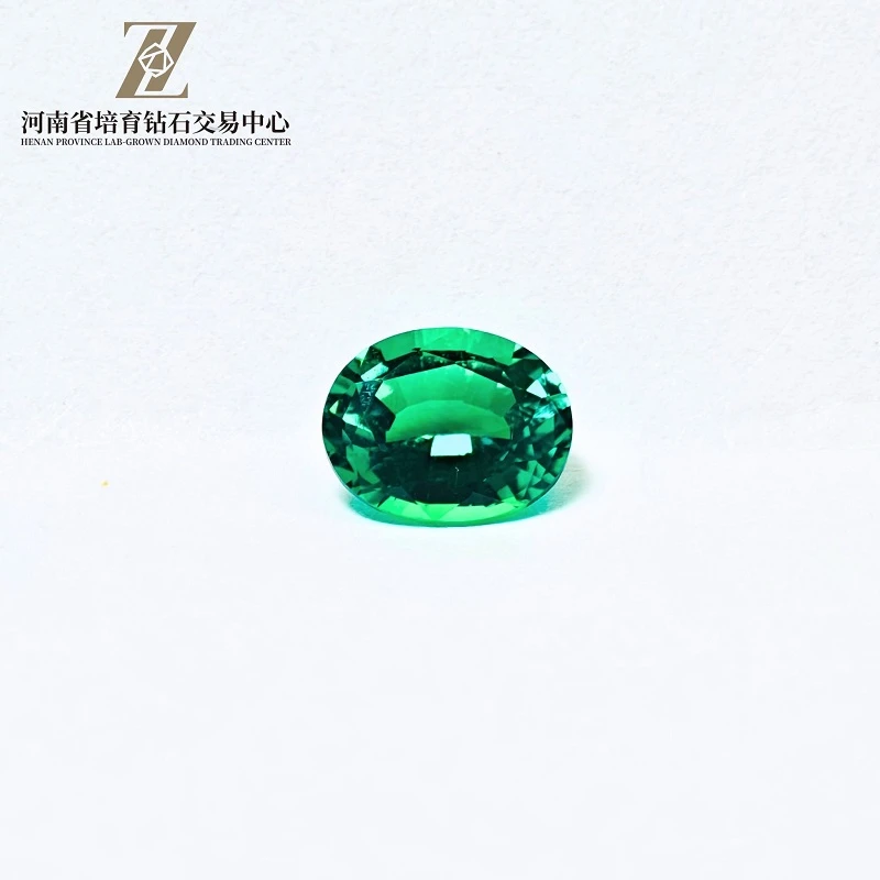 2.207 Carat Lab-Cipta Colombia-Color Emerald Cabochon